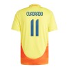 Maillot de Supporter Colombie Juan Cuadrado 11 Domicile 2024 Pour Homme